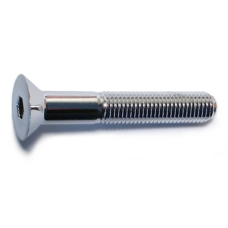 5/16-24 Socket Head Cap Screw, Chrome Plated Steel, 2 In Length, 10 PK